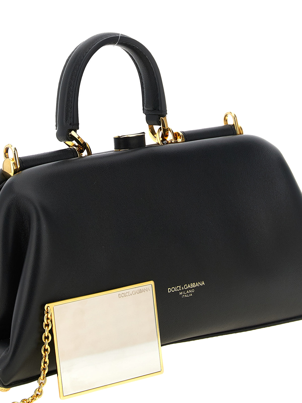 Dolce & Gabbana Medium Grandma Handbag In Plongé Nappa Leather Handbag