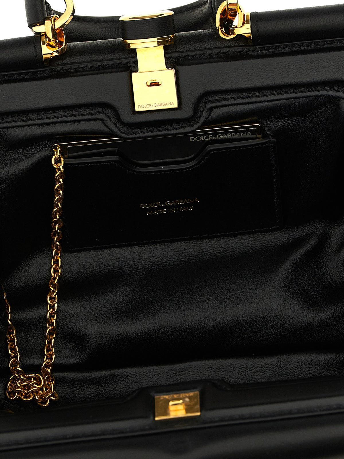 Dolce & Gabbana Medium Grandma Handbag In Plongé Nappa Leather Handbag
