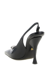 Dolce & Gabbana Black Calfskin Slingback High Heel Pumps