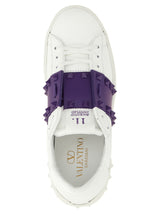 Valentino Garavani Purple Calfskin Low Top Sneakers