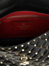 Valentino Garavani Black Lamb Leather Shoulder Bag