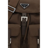 Prada Brown Nylon Backpack