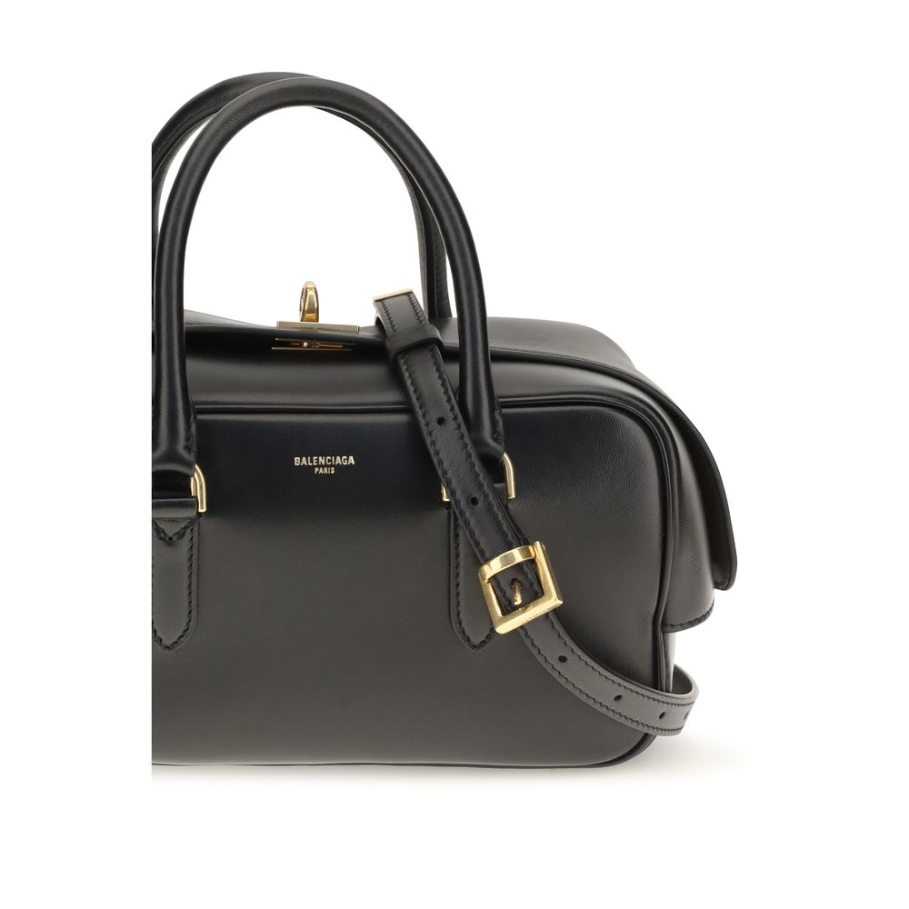 Balenciaga Women's Le 7 Bowling Bag Small in Black
