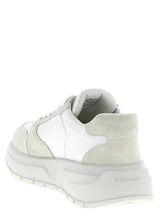 Prada White Polyamide Athletic Sneakers