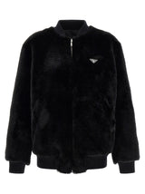 Prada Black Recycled Polyamide Bomber