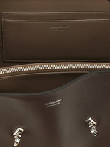 Ferragamo Brown Calfskin Shoulder Bag
