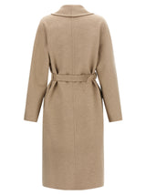 Ferragamo Beige Virgin Wool Coat