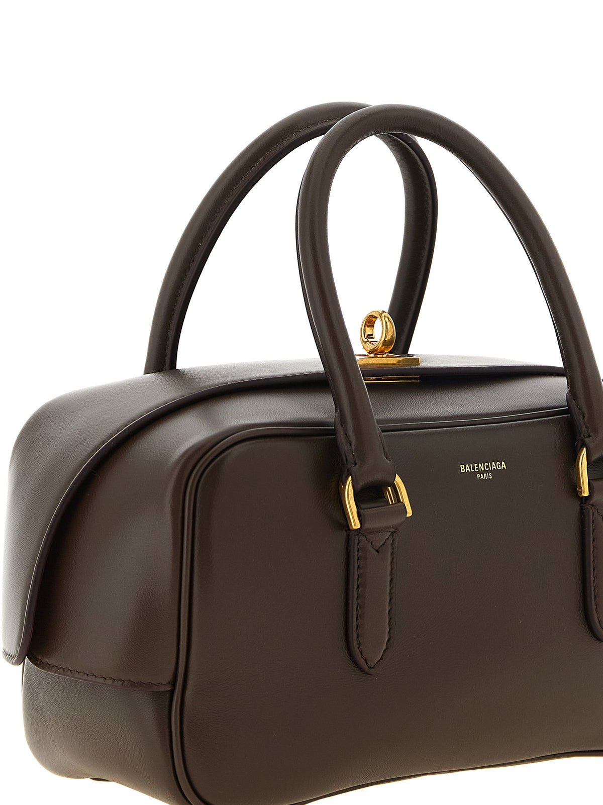 Balenciaga Women's Le 7 Bowling Bag Small in Muscade