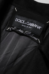 Dolce & Gabbana Black Wool Sartoria Italiano Blazer Jacket